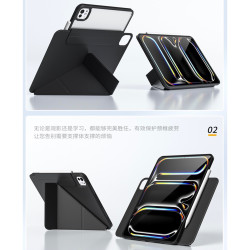 moshi摩仕蘋果12.9新款2025版pro11/13超薄簡約iPad air4/5 10.9英寸平板保護套殼mini7/8/9代10.2多角度折曡