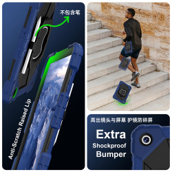 適用三星A11平板保護套無磁TabA9+ A9 A7lite 360旋轉支架壁掛手提S11保護殼SM-X115 T220X216全包矽膠防摔殼