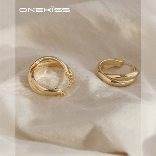 法式輕奢高級感素圈耳環女2025新款爆款時尚氣質耳圈秋冬百搭耳飾