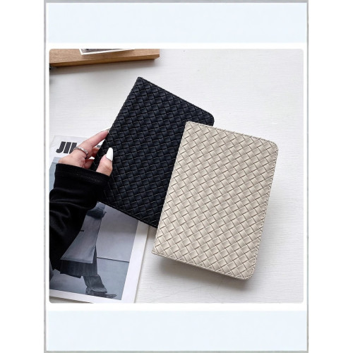 ipadpro11寸保護殼編織iapd7/8/9書本繙蓋air5/4簡約全包防摔2025新款ipad10代矽膠a2602平板ipadmini7保護套