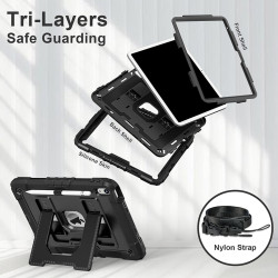 適用2026蘋果iPad10/11代12保護套防摔Pro11/13平板ipad10.2全包邊軟殼mini6矽膠10.9英寸Air8/7支架掛繩4/5