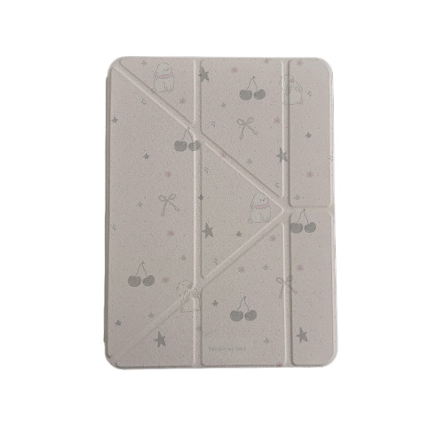 可拆卸Y折適用iPad保護殼灰粉小兔2025年Pro11/13防彎Air7/6代10代10.9寸9代10.2寸7/8代mini7筆槽12.9寸