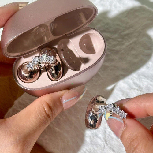 通用耳夾式耳機鑽釦適用華爲freeclip2二代耳飾鑽釦裝飾配飾品件 通用耳夾式耳機鑽釦適用華爲freeclip2二代耳飾鑽釦裝飾配飾品件