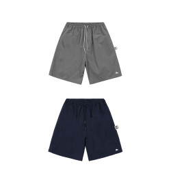 BELLKENIDEA 輕薄透氣運動休閒夏季五分褲短褲男純色潮流行簡約