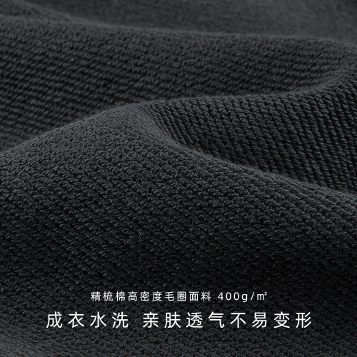 IDLT 拉鍊口袋短衛褲 400g全棉 寬鬆中褲休閒運動基礎款潮街頭ins