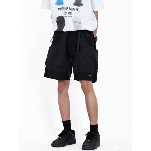 GANGURRU戶外O字母大口袋機能短褲男傘兵vibe風工裝五分褲寬鬆男