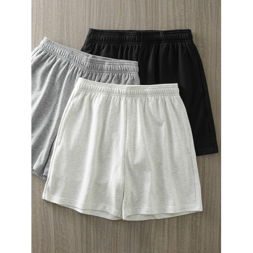 DUKEEN美式重磅短褲男夏季運動衛褲松緊腰跑步休閒不過膝四分褲子