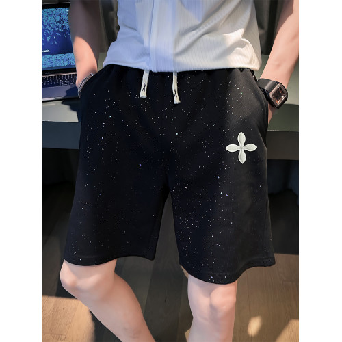 四葉草短褲男潮牌運動五分褲休閒寬鬆夏季薄款中褲子2025新款男褲