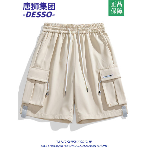 唐獅集團DESSO短褲男美式百搭寬鬆休閒運動青少年潮牌工裝五分褲