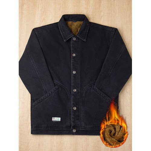 冬季新款加絨牛仔外套男潮流百搭加厚保暖2025秋冬男款工裝棉衣