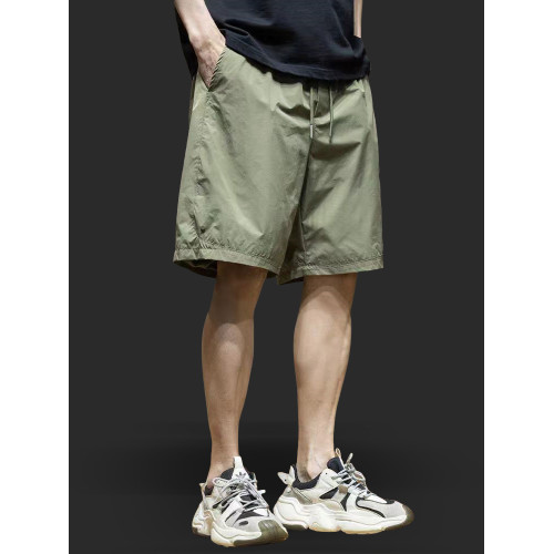 黑科技速乾夏季冰絲透氣短褲男休閒寬鬆大碼男士胖子運動五分褲子