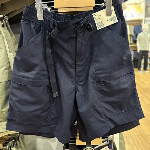 夏季男女防水尼龍機能工裝短褲休閒中褲寬鬆運動五分褲463870