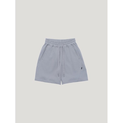 BODYDREAM男女同款夏季短褲針織結搆四分褲直筒寬鬆運動休閒褲