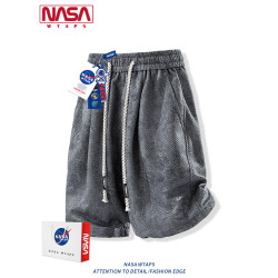 NASA WTAPS美式紥染休閒短褲男士夏季寬鬆運動冰感透氣運動五分褲