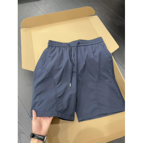 藏青色斜切速乾運動短褲男款夏季薄款冰絲休閒褲子美式機能沖鋒褲