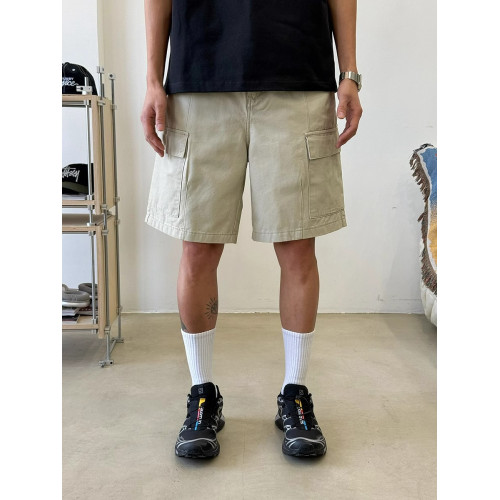 美式復古大口袋做舊工裝短褲男女夏季高街寬鬆休閒機能直筒五分褲