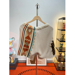 馬登美式復古納瓦霍針織短褲男款夏季網眼五分褲撞色刺綉休閒褲子