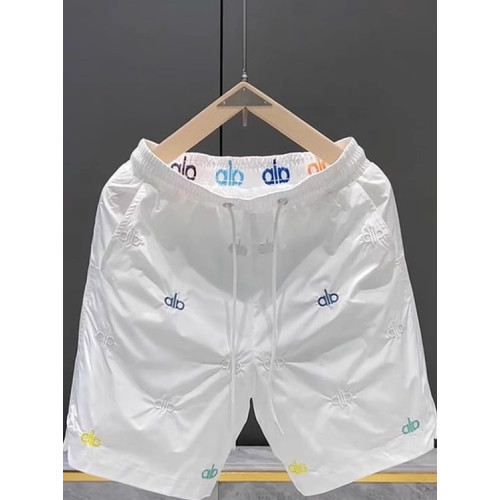 男生夏季休閒短褲歐貨寬鬆潮牌直筒褲子輕奢氣質五分褲刺綉沙灘褲