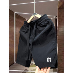 夏季新款美式速乾中褲ins男生短褲刺綉男士五分褲寬鬆情侶沙灘褲