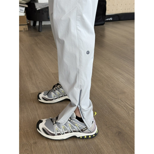 秋冬戶外加絨休閒褲男軟殼防風加厚沖鋒褲拉鍊工裝登山褲速乾褲子