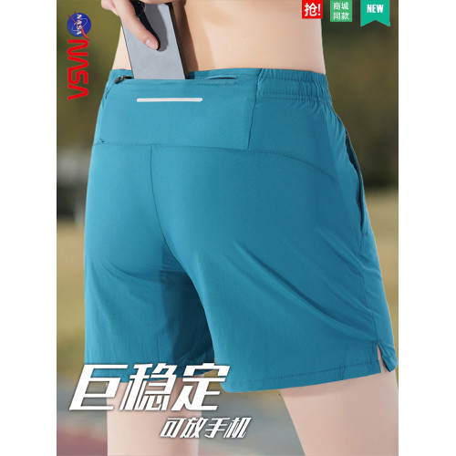 2條更優惠】可放手機運動短褲男速乾透氣馬拉松跑步四分褲籃球褲K