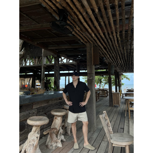 DieFassung亞麻短褲夏季寬鬆慵懶靜奢老錢風褲子休閒百搭度假褲子