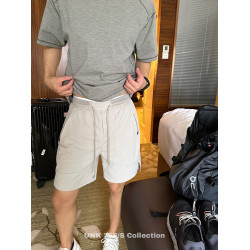 uniike油膩客  面膜運動褲親膚彈力速乾慢跑訓練褲男夏季輕薄短褲