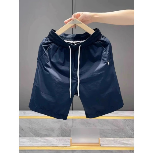 2025夏季新款男士休閒短褲寬鬆直筒運動速乾沙灘褲美式百搭五分褲