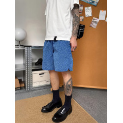 夏季山系豹紋工裝短褲戶外機能風防水速乾男寬鬆百搭運動五分短褲