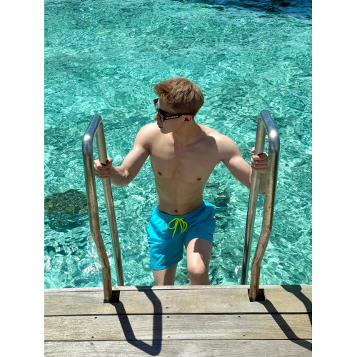 戶外海邊沙灘冰絲速乾可下水短褲男寬鬆短褲男士沖浪褲溫泉遊泳褲