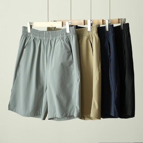 反季特 輕薄透氣 男士錦綸梭織短褲 純色休閒五分褲中褲夏款男裝