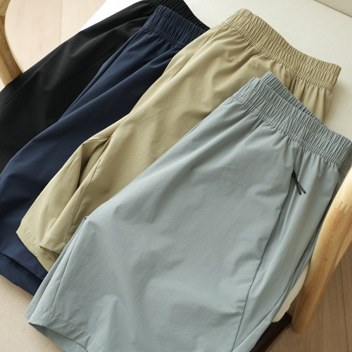 反季特 輕薄透氣 男士錦綸梭織短褲 純色休閒五分褲中褲夏款男裝