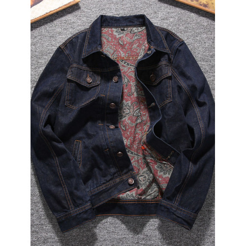 秋季新款牛仔夾克男士復古牛仔外套男青年修身韓版短款牛仔上衣潮