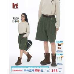 江南先生NewJNXS美式復古工裝短褲男女夏潮直筒寬鬆休閒褲子
