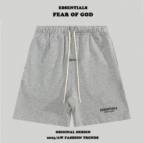 美式潮牌essentials短褲男夏季植絨7五分褲嘻哈高街FGO三道杠褲子