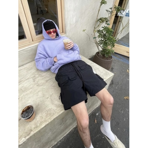 小衆高街多口袋機能工裝短褲男夏季潮牌設計感寬鬆休閒五分褲美式 小衆高街多口袋機能工裝短褲男夏季潮牌設計感寬鬆休閒五分褲美式