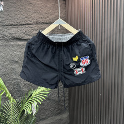 速乾沙灘褲男夏季潮牌運動跑步三分短褲內襯款海邊溫泉休閒遊泳褲