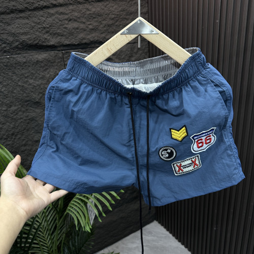 速乾沙灘褲男夏季潮牌運動跑步三分短褲內襯款海邊溫泉休閒遊泳褲