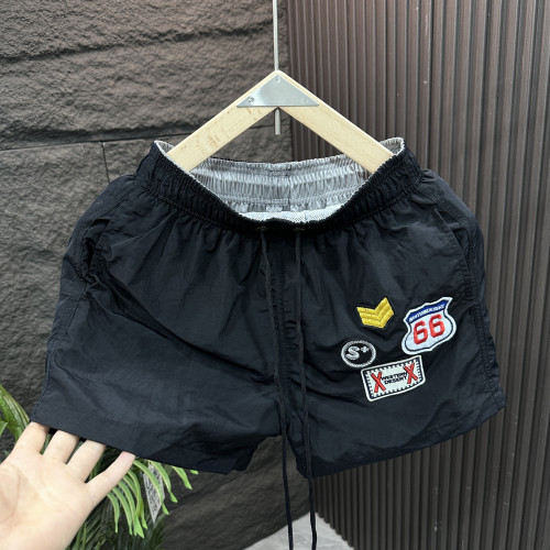 速乾沙灘褲男夏季潮牌運動跑步三分短褲內襯款海邊溫泉休閒遊泳褲