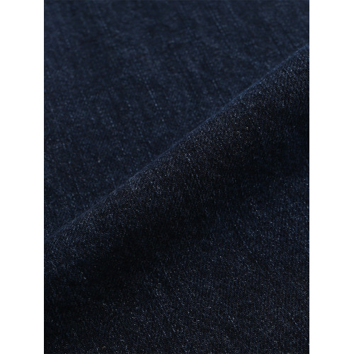 BOYUE帛躍寬鬆直筒純色牛仔短褲青少年潮牌時尚簡約休閒七分褲男