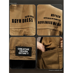 冬季美式新款男士牛仔外套2025痞帥潮牌工裝夾克秋冬休閒獵裝上衣