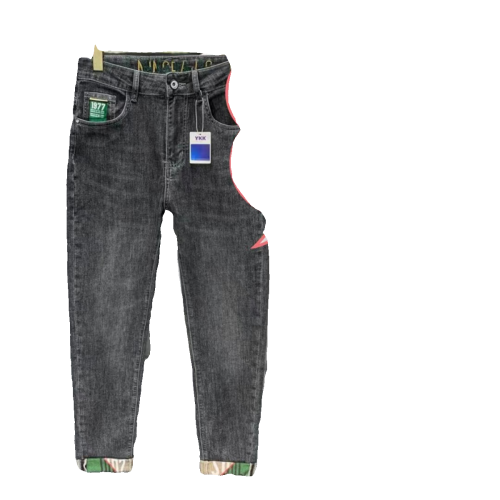 加絨加厚牛仔褲男加厚冬款冬季新款高級潮流百搭彈力修身小腳長褲