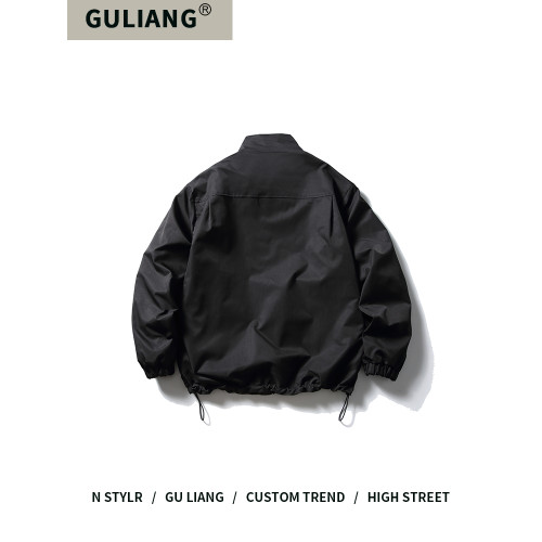 GU LIANG「設計師品牌」好物精選丨美式復古兩面穿立領工裝夾克潮