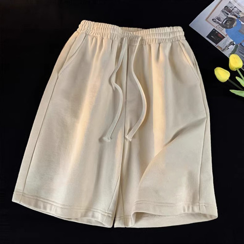 大碼直筒透氣運動短褲男夏季美式重磅休閒褲ins潮牌帥氣五分褲子