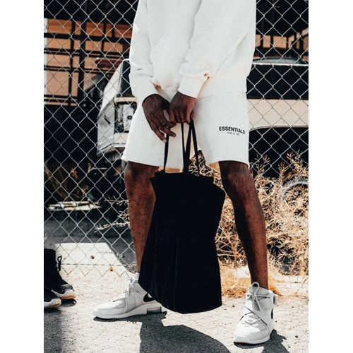 FOG復線ESSENTIALS棉短褲夏季高街休閒抽繩反光寬鬆五分褲男士潮