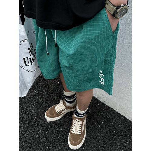 MANCHER 夏季舒適透氣速乾短褲男防水多色基本款戶外沙灘五分褲潮