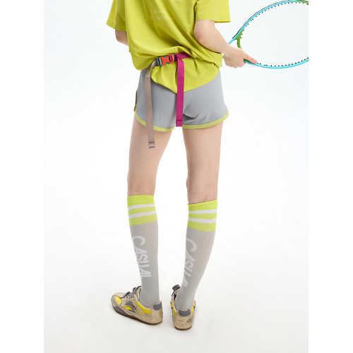 NBCT戶外運動7A抗菌防曬修身短褲女2026春夏新款吸濕速乾撞色短褲