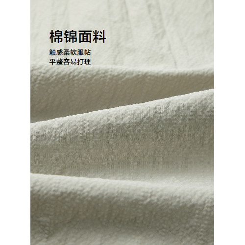 HLA/海瀾之家抽繩系帶休閒中褲春夏小方格時尚柔軟寬鬆短褲男