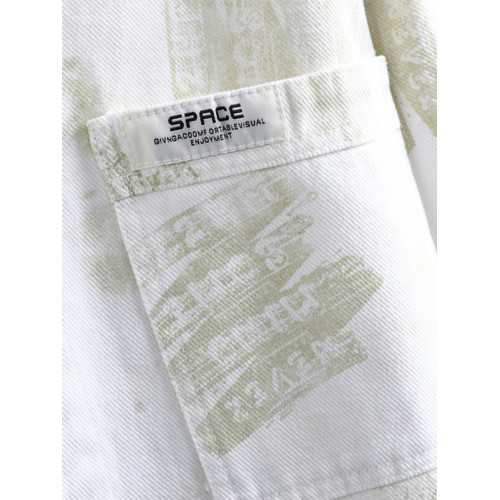 水洗純棉長袖襯衫外套男2025新款潮牌高級感痞帥青少年牛仔夾克衫