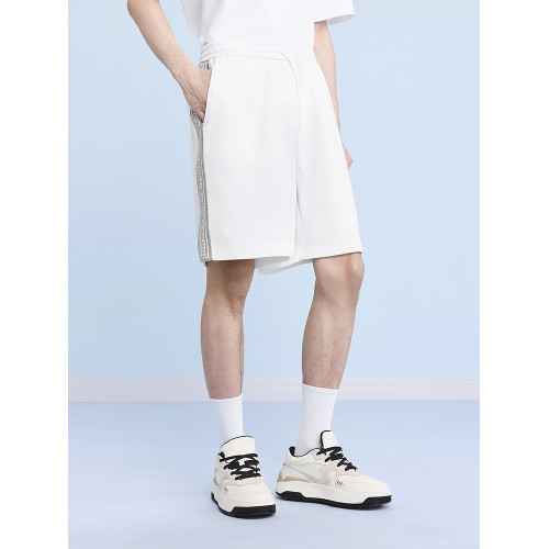 GXG男裝 雙色毛圈針織短褲寬鬆運動褲 夏G24X222022